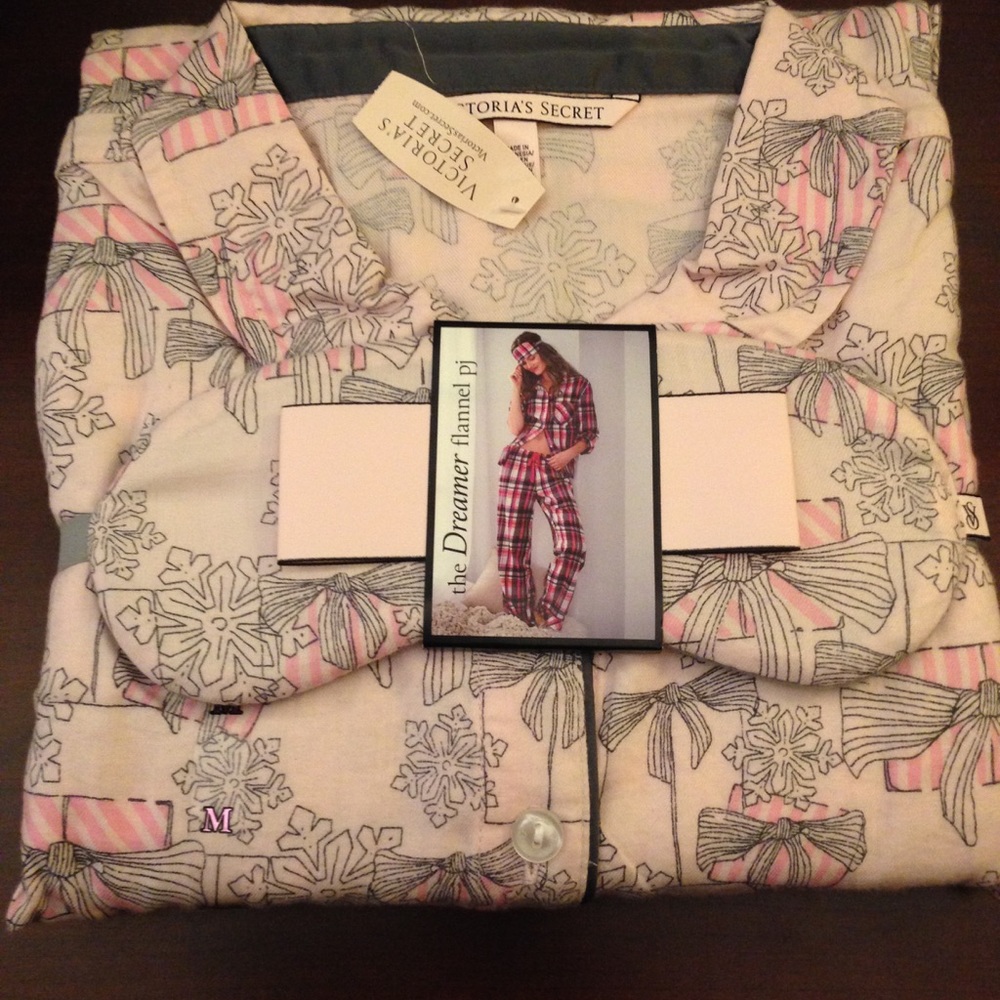 Victoria's Secret flannel Dreamer pajamas sz M NWT